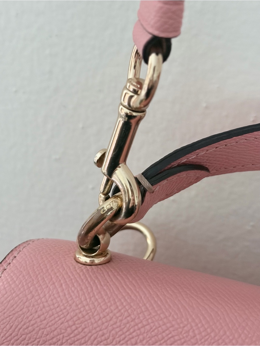 Coach Coral Pink Cherry Appliqué Top-Handle Satchel - Picture 6 of 8
